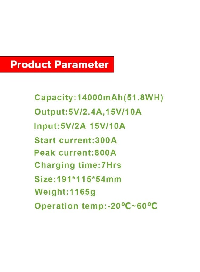 توبيز جهاز تشغيل بطارية السيارة مع منفاخ هواء من Toby’s – موديل TBS-14A-PUMP - Image 4